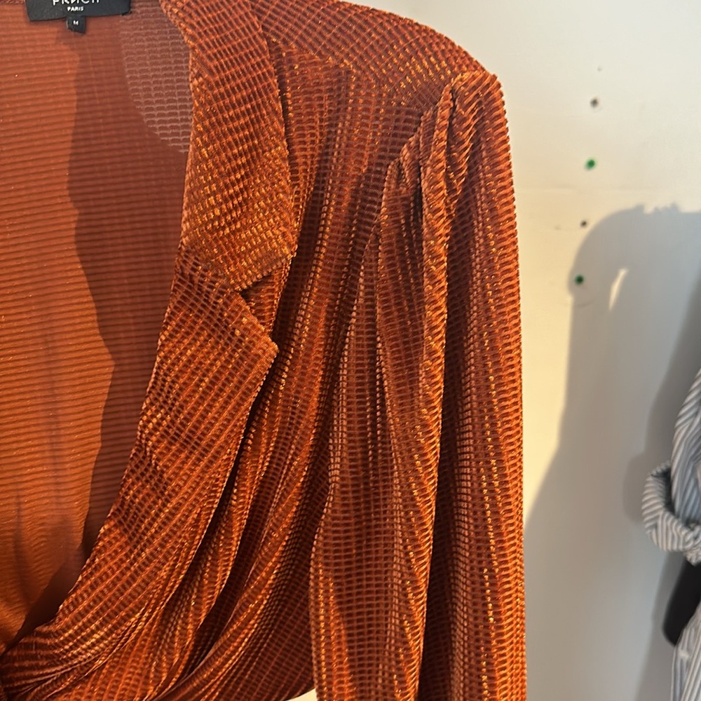 Rust Color Jumpsuit Size Medium - image 3